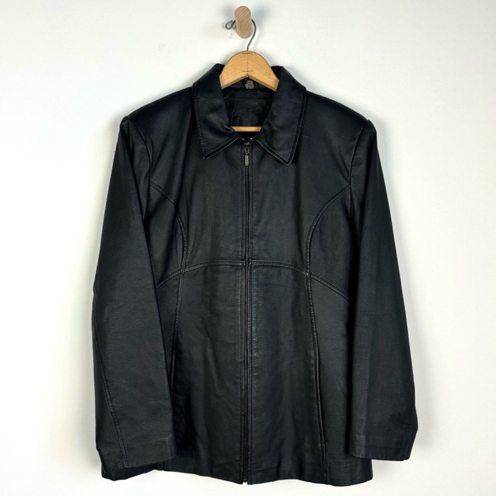 Jacqueline Ferrar Vintage Black Leather Jacket